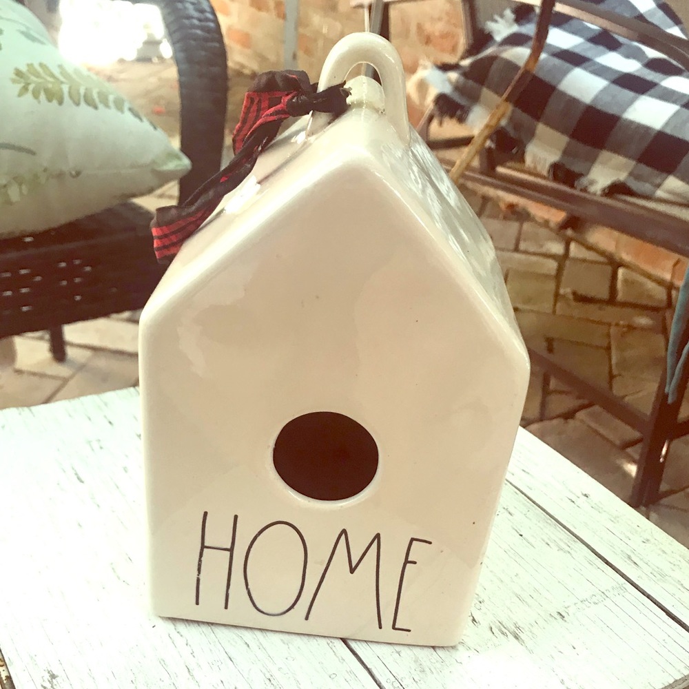 Rae Dunn Birdhouse. “HOME”